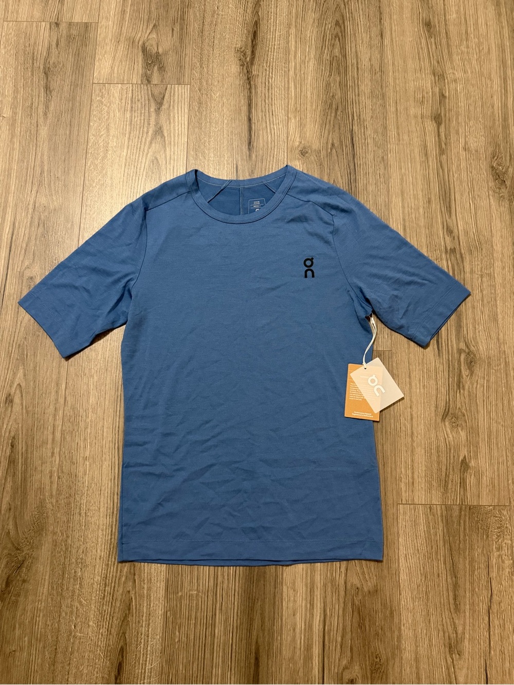 On Running Men's Short Sleeve Crew Tee in Slate Blue